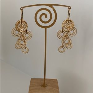 Gold plated earrings